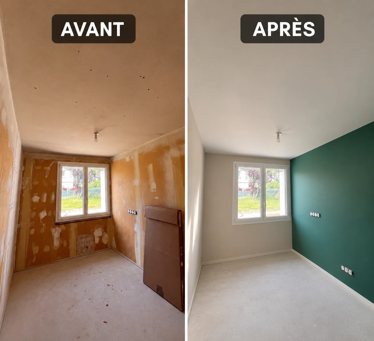 ratissage  et peinture