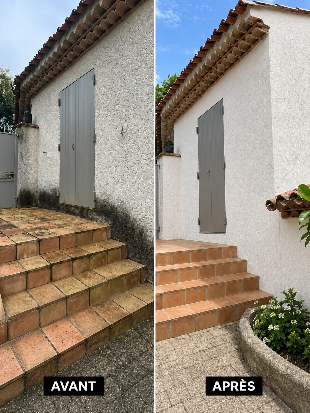 Cour extérieure rénovée — sainte maxime